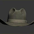 Stylish Gray Wide Brimmed Hat With Light Colored Band For Daily Casual Use