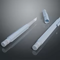 White Plastic Household Writing Tools with Pen Body Cap and Tip Design
