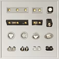 Modern Downlights and Spotlights in Various Designs for Home Ceiling Lighting 3d model