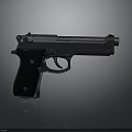 Black Handgun With Modern Design And Metal Construction Sleek Appearance Isolated On Dark Background