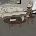 Middle Ancient Style Coffee Table 3d model