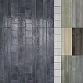 Modern Ceramic Tile Components With Multiple Colors Textures And Vertical Arrangement 3d model