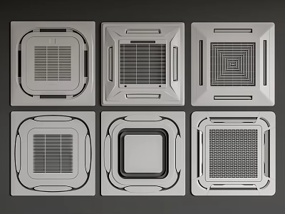 Air outlet ceiling air conditioner 3d model