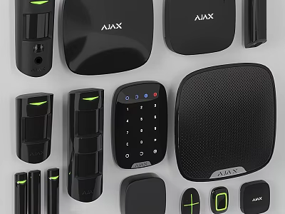 Smart Machines AJAX Security Sensors Control Panels And Home Devices 3d model