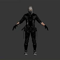Full Body Tactical Combat Outfit With Helmet Mask Gloves And Black Boots