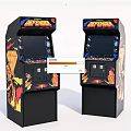 Retro Arcade Entertainment Appliances Featuring Classic Game Design And Control Panels