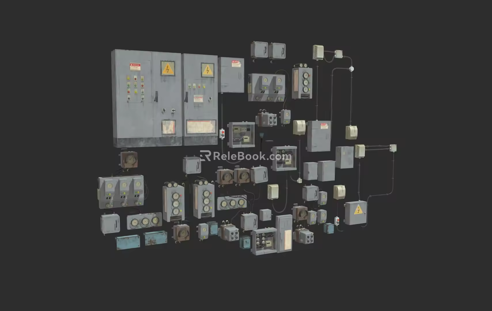 Meter box meter switch 3d model