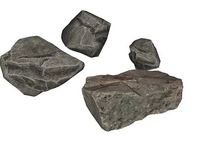 Modern Stone Landscape Stone 3d model