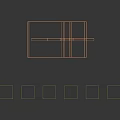 Nordic Simple Bookshelf Simple Bookshelf 3d model
