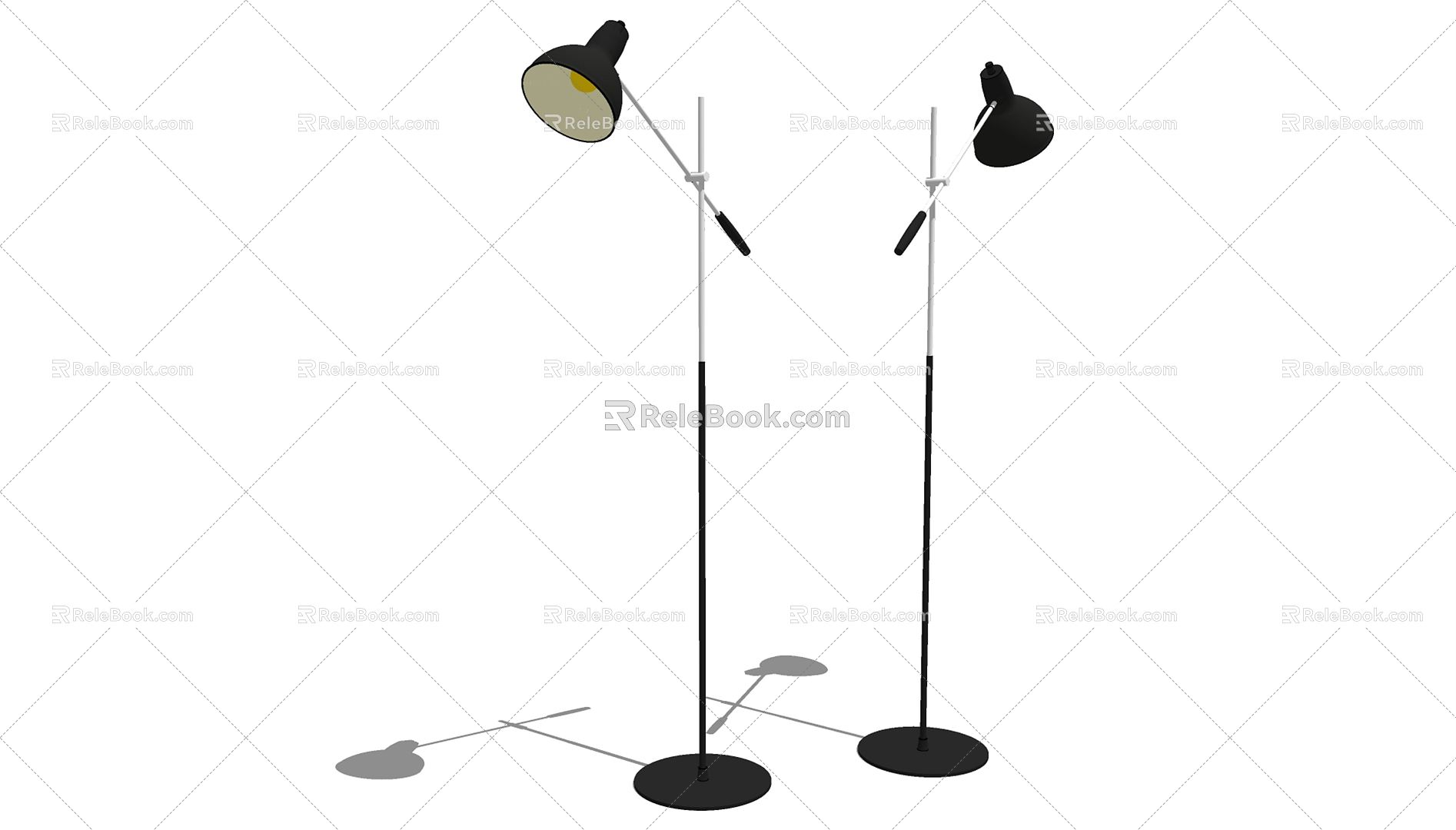 Modern floor lamp technology model