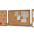Modern Message Wall Post-it Wall Message Wall 3d model