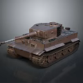 Military Tank With Long Cannon Metallic Armor Heavy Tracks And 3D Render