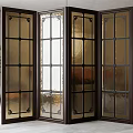 Glass screen partition 3d model