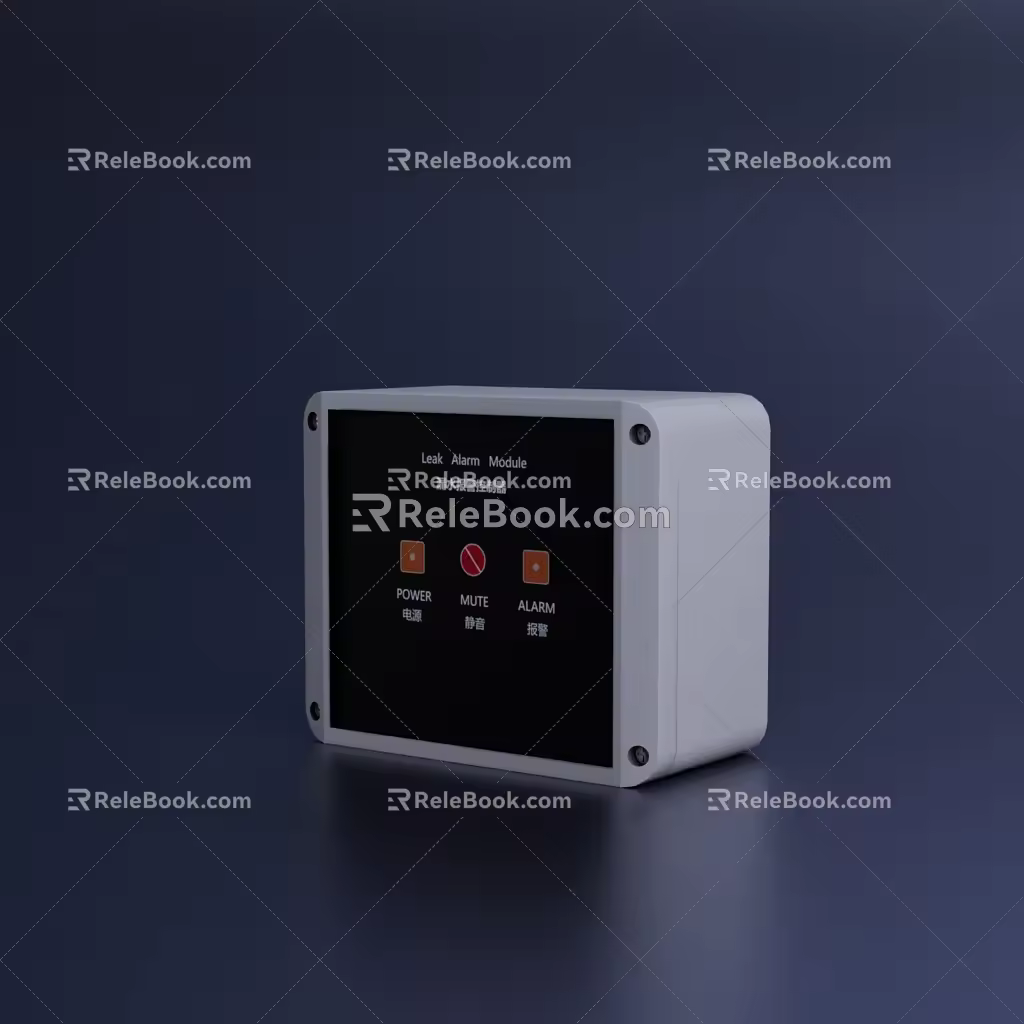 Water Leak Detection Water Leak Alarm Liquid Detection Box Water Leak File Warehouse File 3d model