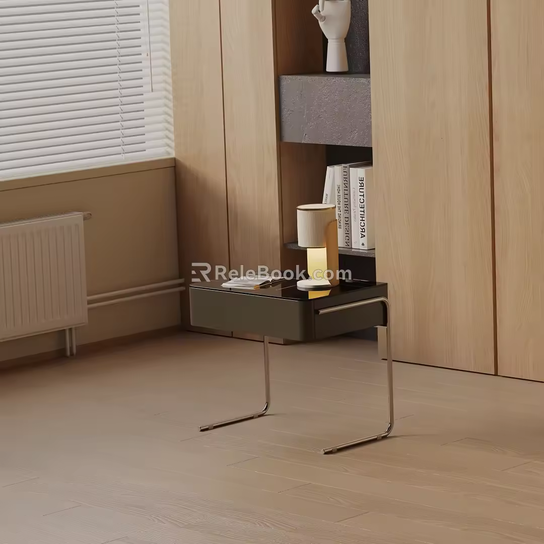 Modern bedside table 3d model