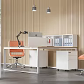 modern public office area office space 3d model