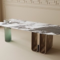 Desk Dining Table 3d model