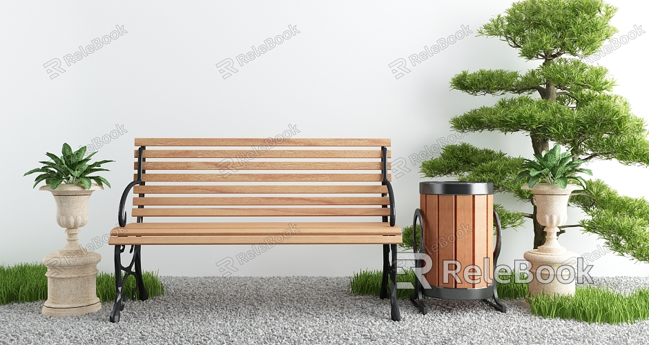 Outdoor landscape lounge chair model