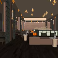 Luxurious Modern Hotel Lobby With Comfortable Sofas Coffee Tables And Elegant Lighting