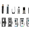 Public Facilities Various Types Electric Vehicle Charging Stations For Public Use 3d model
