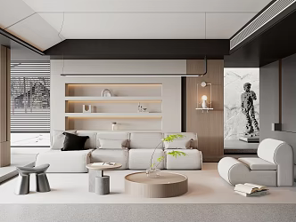 modern living room 3d model