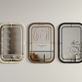 Ancient Mirror Ancient Mirror Ancient Mirror Full-length Mirror Bathroom Mirror Floor Mirror 3d model