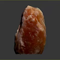 Natural Wood Stone With Red Pink Hue Irregular Shape And Glossy Texture Surface