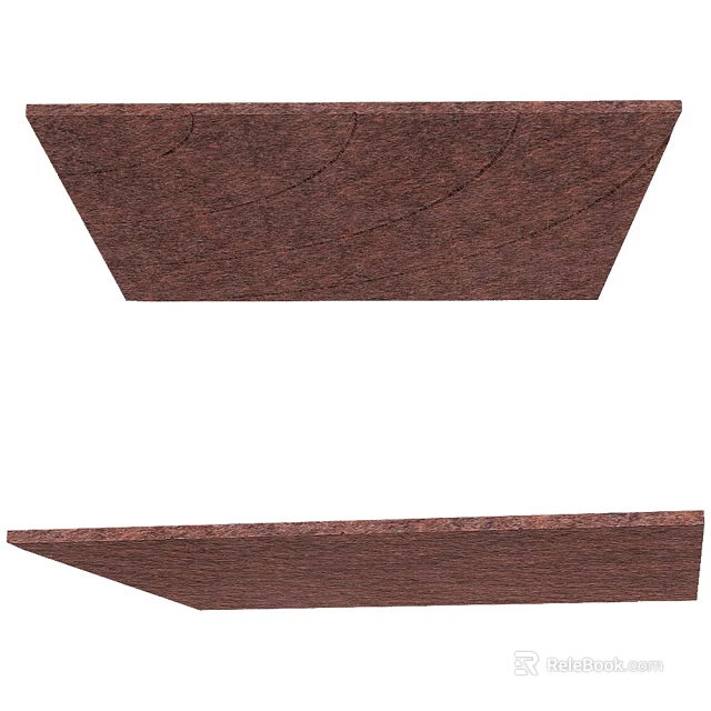 Wooden Ceiling Design With Natural Grain Texture And Smooth Surface 3d model