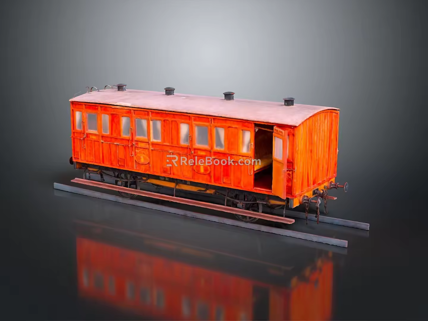 moving railway carriage subway carriage train carriage train carriage train vehicle 3d model