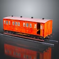 moving railway carriage subway carriage train carriage train carriage train vehicle 3d model