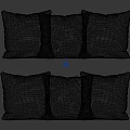 Black and White Patterned Decorative Pillows with Checkerboard Polka Dot and Striped Designs