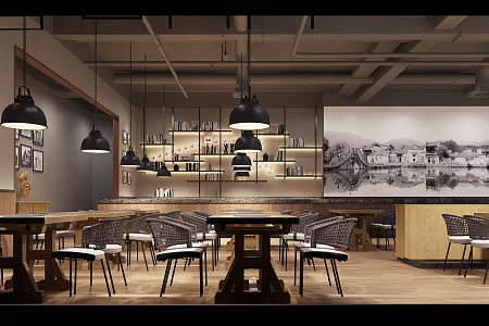 Restaurant 3d model