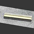 Yellow And White Concrete Road Barrier On Gravel Base Construction Component