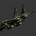 Teal Fighter Jet In Flight With Red Tail Emblem And Detailed Cockpit Design