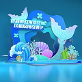 Enchanting Underwater Ocean Festival Photo Spot With Mermaid Tail Shells And Corals