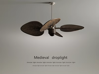 Medieval Vintage Droplight Antique Style Amber Light Fixture Decorative Design 3d model