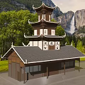 ancient architecture chinese architecture architectural architecture antique architecture 3d model