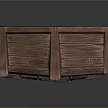 Unique Rustic Wooden Furniture Cabinet With Carved Wood Grain Details