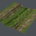 Stunning Natural Landscape With Green Rolling Hills Lush Vegetation And Rocky Areas