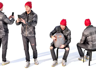 Male Personas 3d model