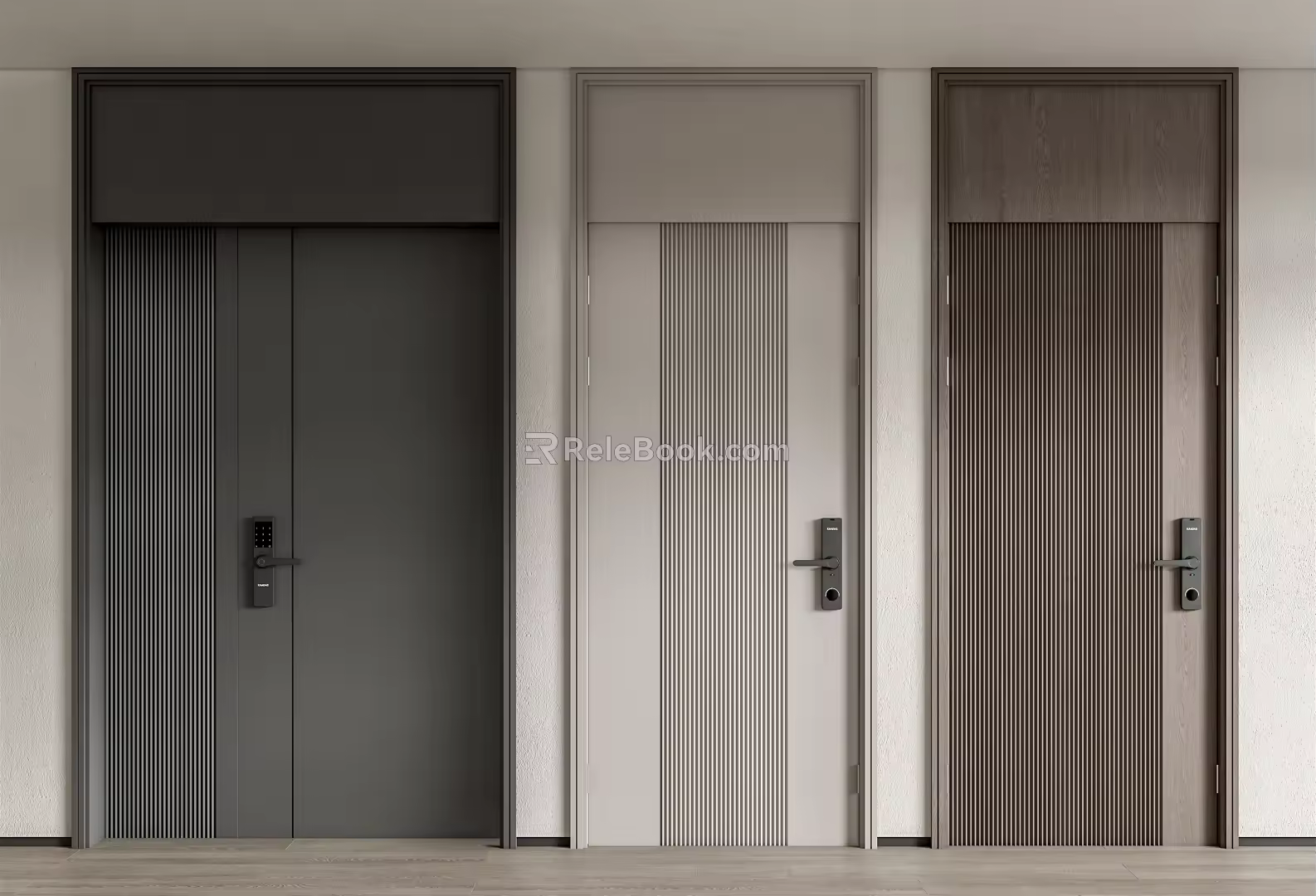 Modern security door 3d model