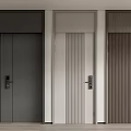 Modern security door 3d model
