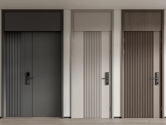 Modern security door 3d model