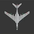 White Body Aircraft Model With Green Engines Tail Number 62 On Shiny Black Surface