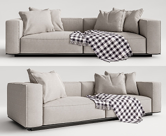 Modern double sofa 3d model