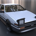 Toyota AE86 Early Racing Vintage Racing Car 3d model