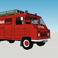 Red Fire Truck With Roof Equipment For Emergency Response Services