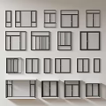 Modern windows combination windows glass windows floor-to-ceiling windows balcony windows bay windows bedroom windows sliding windows casement windows doors and windows 3d model