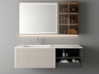 modern sink bathroom cabinet model