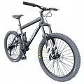 Black Mountain Bike Featuring Front Suspension Fork Maxxis Tires and Sturdy Frame